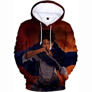 Anime Attack On Titan 3D Printed Unisex Hoodie Pullover Eren Mikasa Ackerman Cosplay Sweatshirt