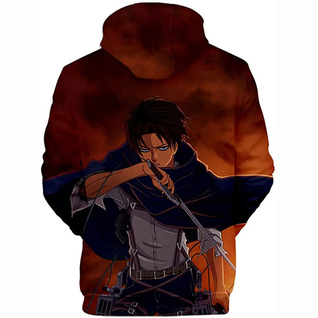 Anime Attack On Titan 3D Printed Unisex Hoodie Pullover Eren Mikasa Ackerman Cosplay Sweatshirt