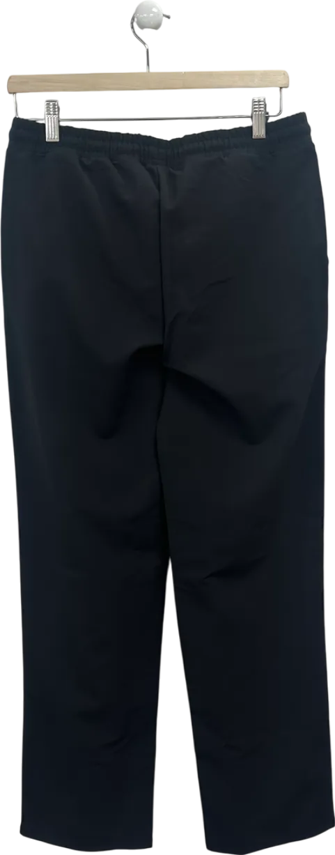 boohooMan Black Wide Fit Lightweight Stretch Smart Trousers W28