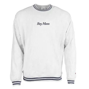 Boy Mom Champion Ribbed Crewneck