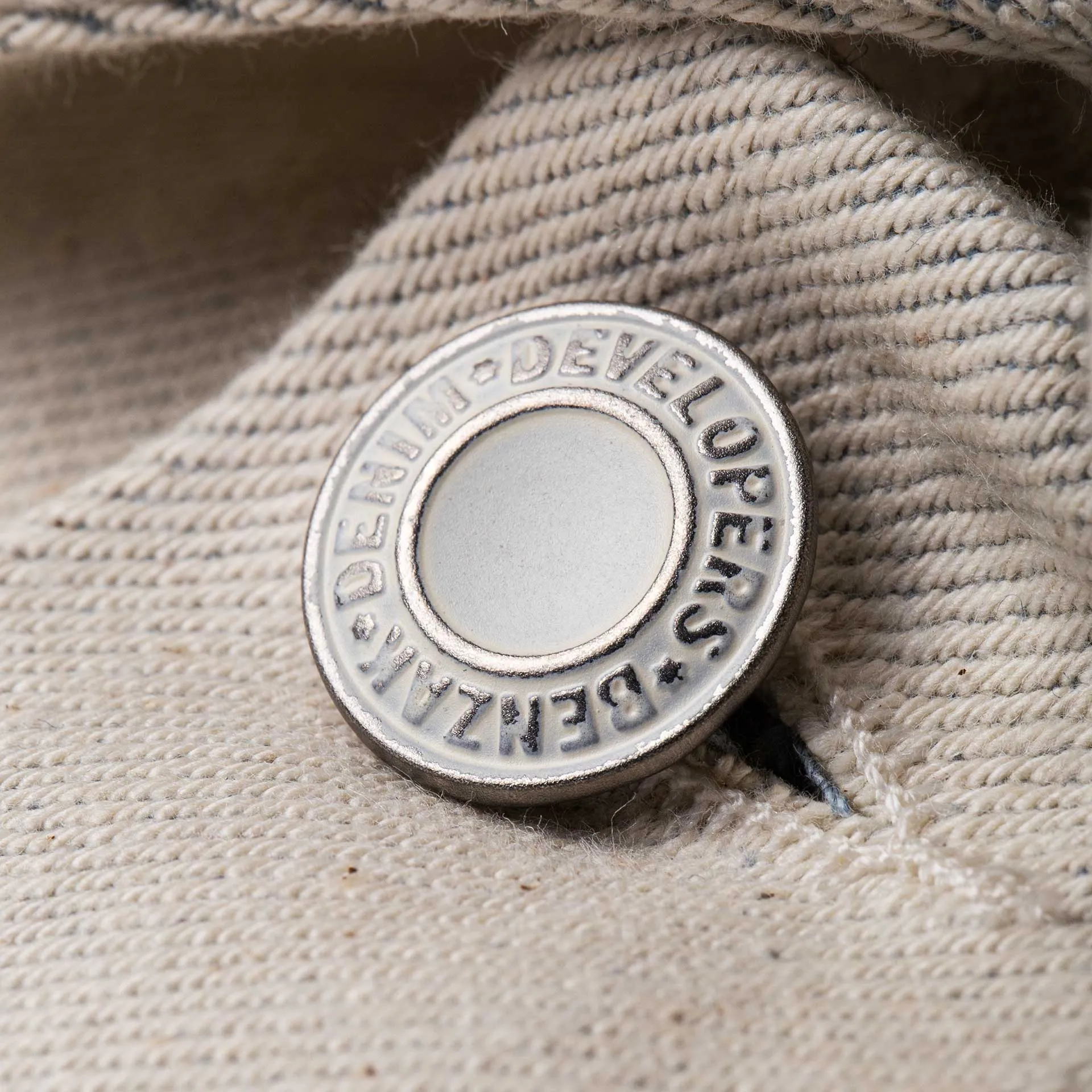 BWJ-01 WORKER JACKET 14 oz. ecru ‘paint roller’ selvedge