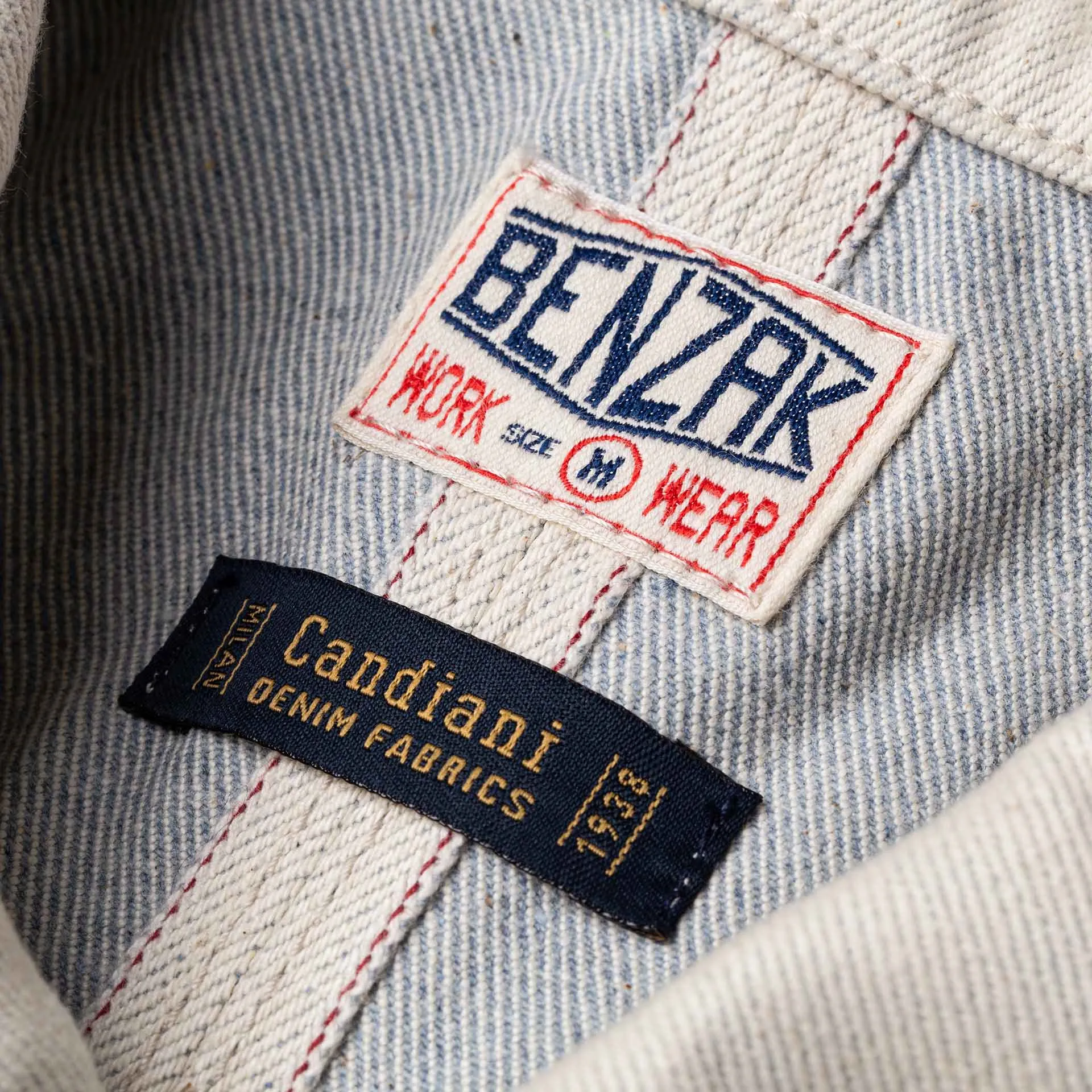BWJ-01 WORKER JACKET 14 oz. ecru ‘paint roller’ selvedge