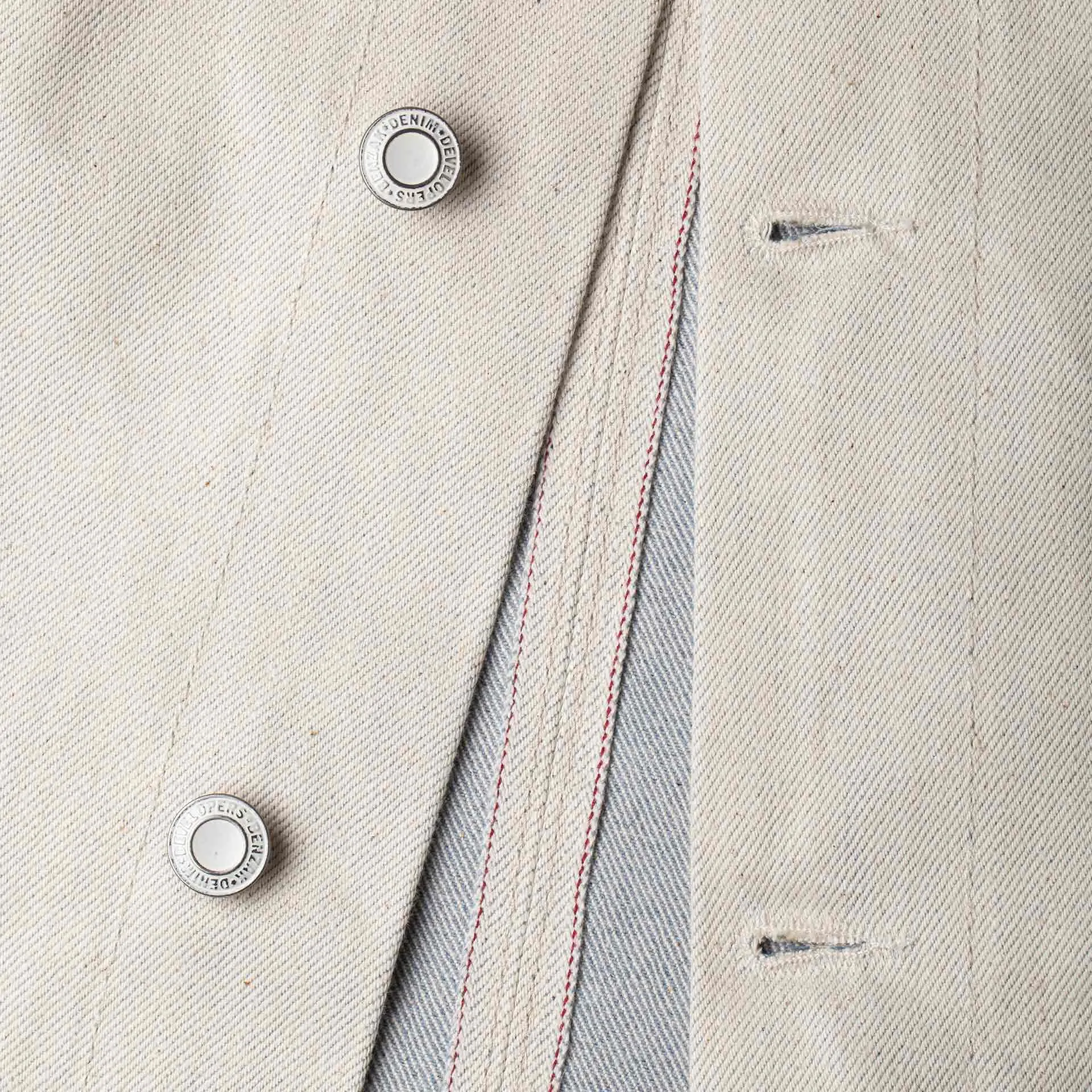 BWJ-01 WORKER JACKET 14 oz. ecru ‘paint roller’ selvedge