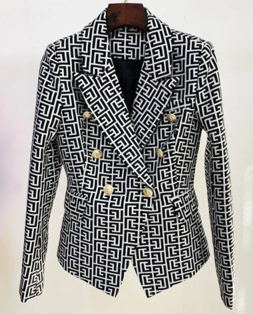 Double-Breasted Blazer voor Dames - Stijlvolle Taira met Luxe Stoffen en Elegante Pasvorm
