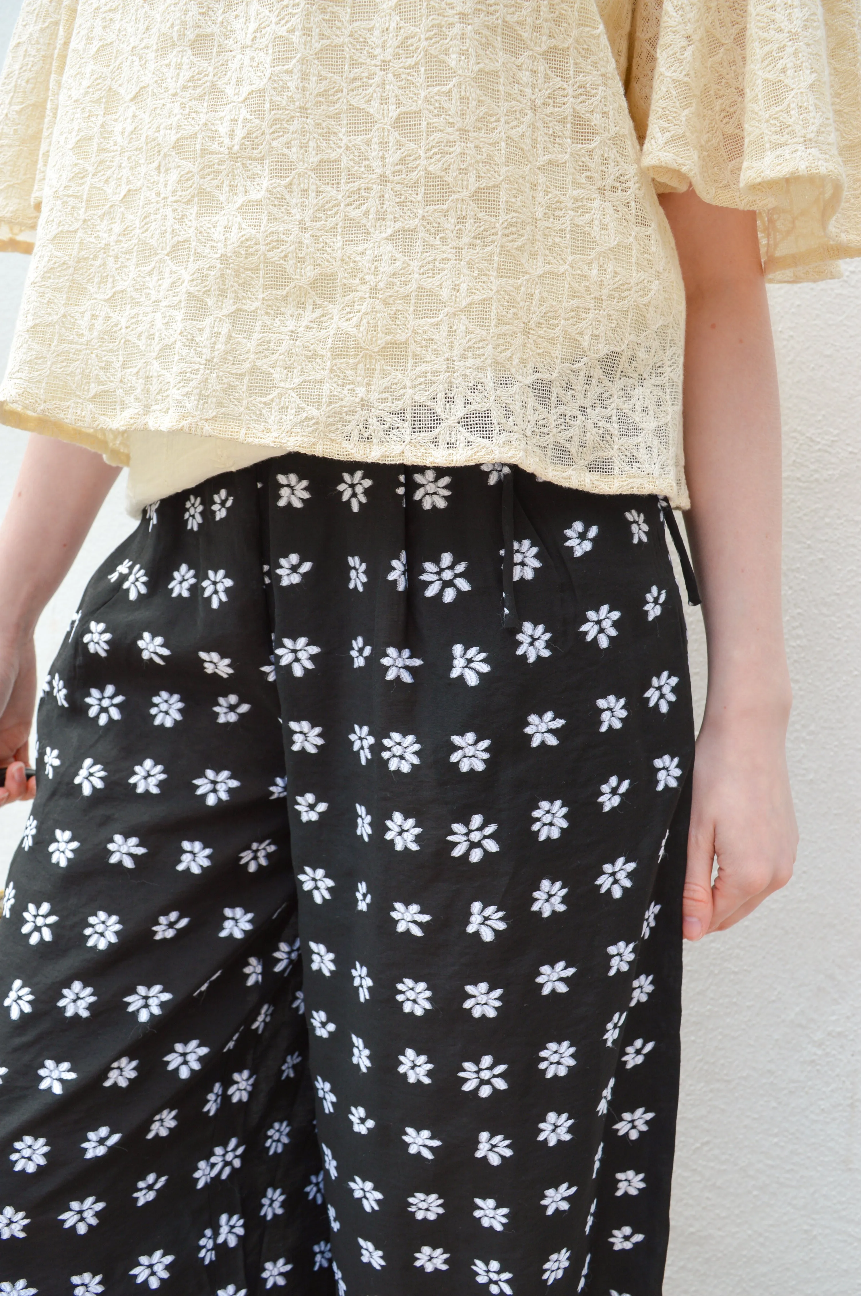 FRNCH Nuray Floral Print Trousers