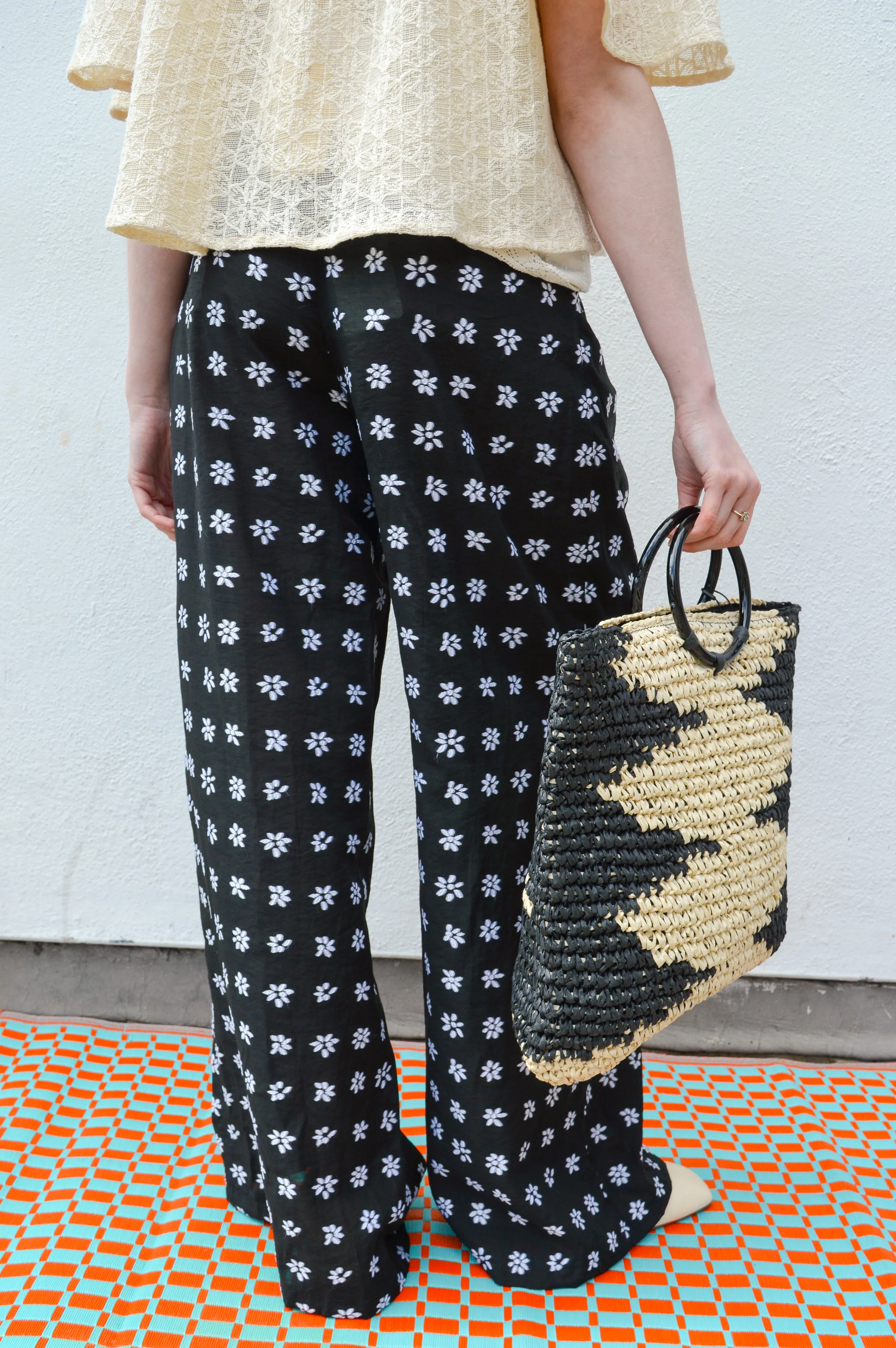 FRNCH Nuray Floral Print Trousers