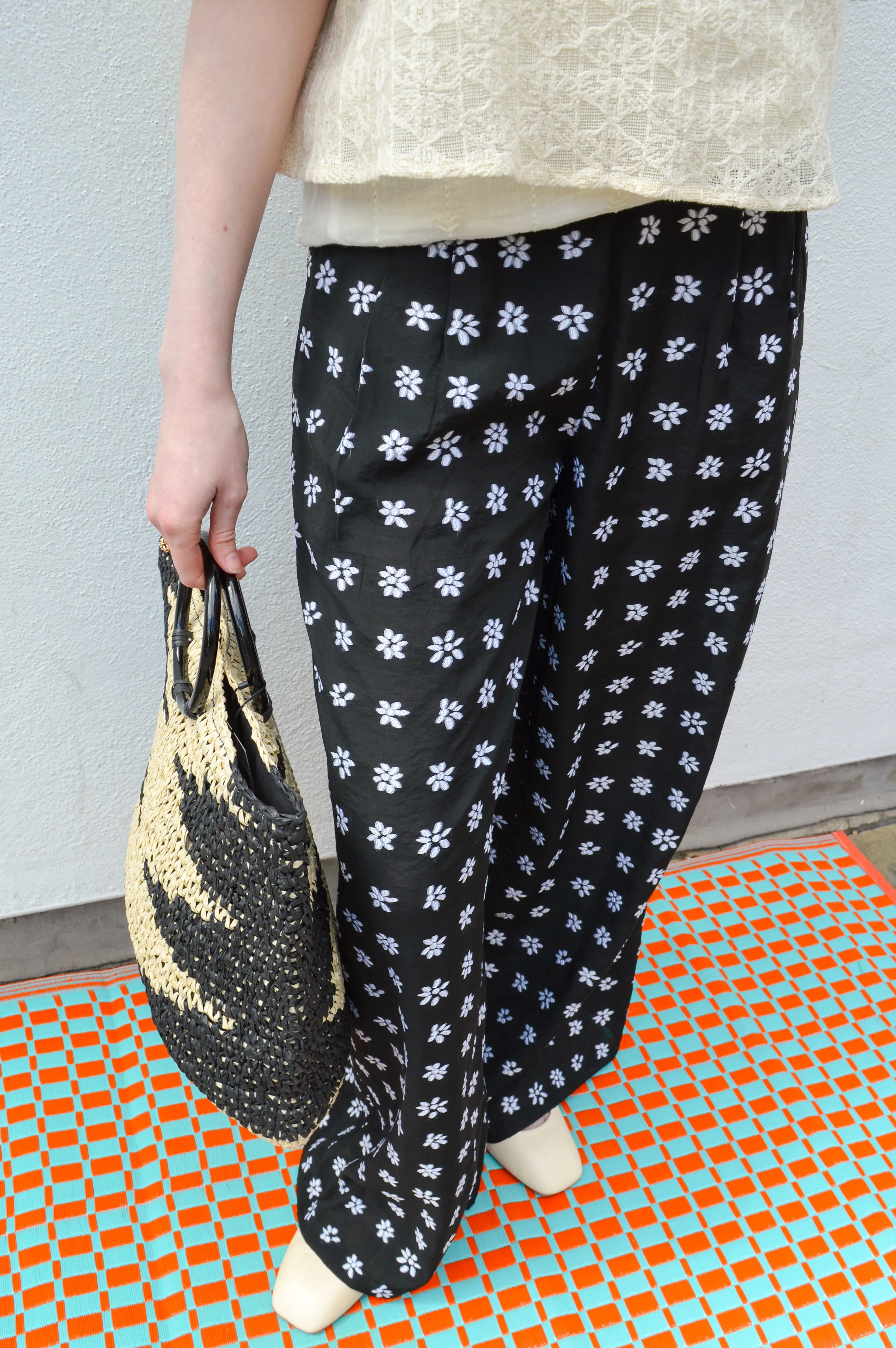 FRNCH Nuray Floral Print Trousers