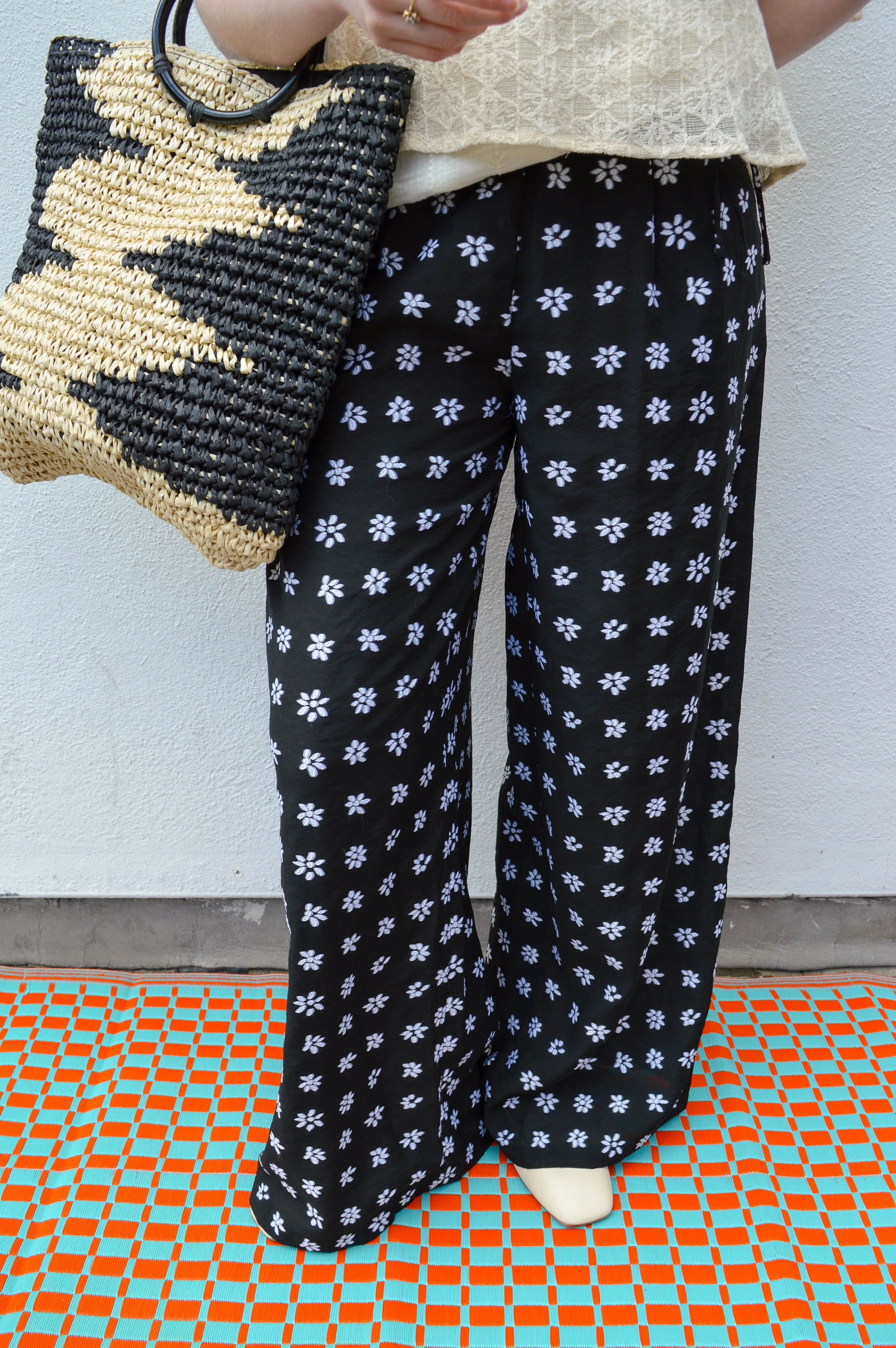 FRNCH Nuray Floral Print Trousers