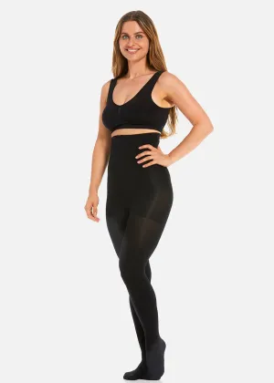 High Waist Slim Tights - 140 Denier