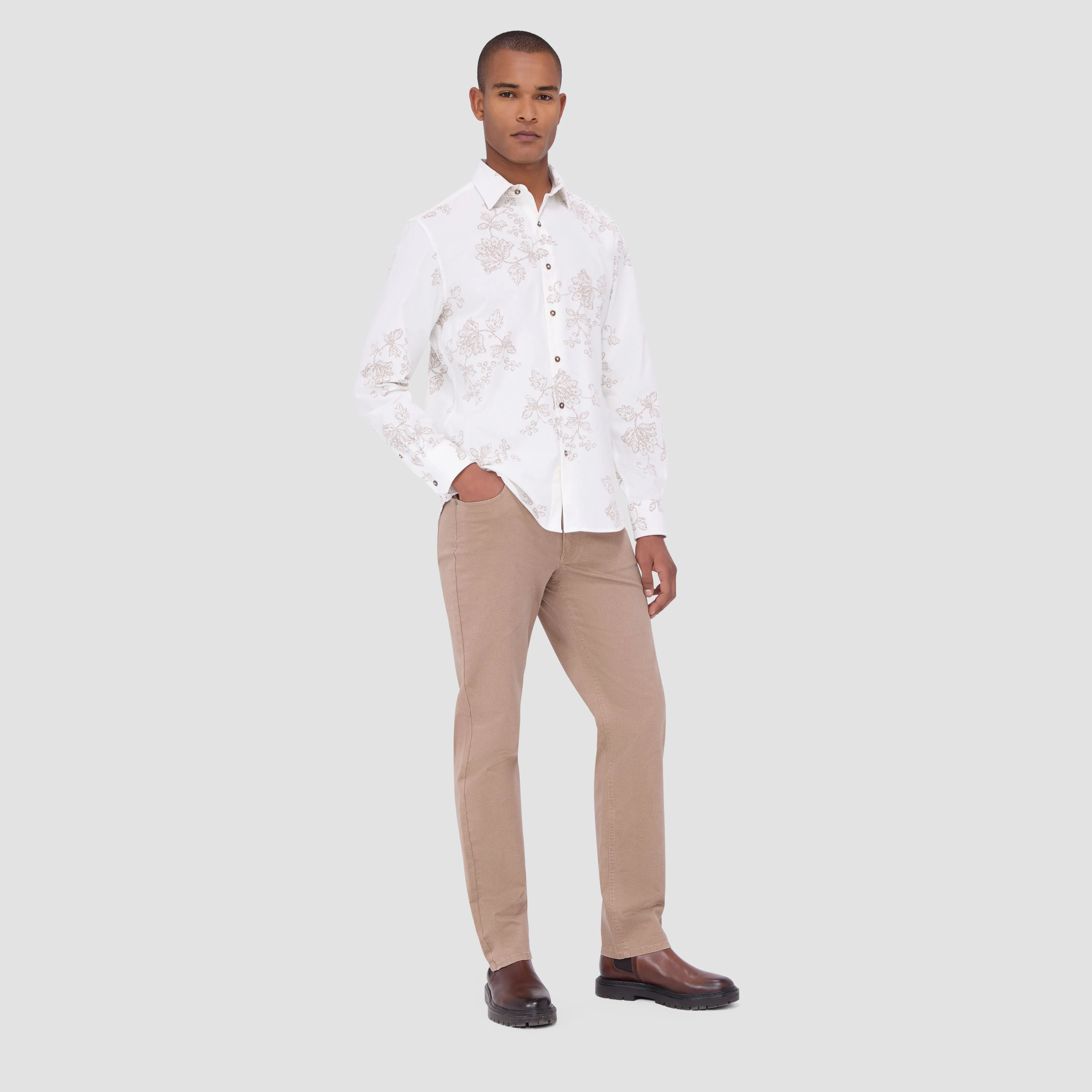 Julian Floral Corduroy Shirt
