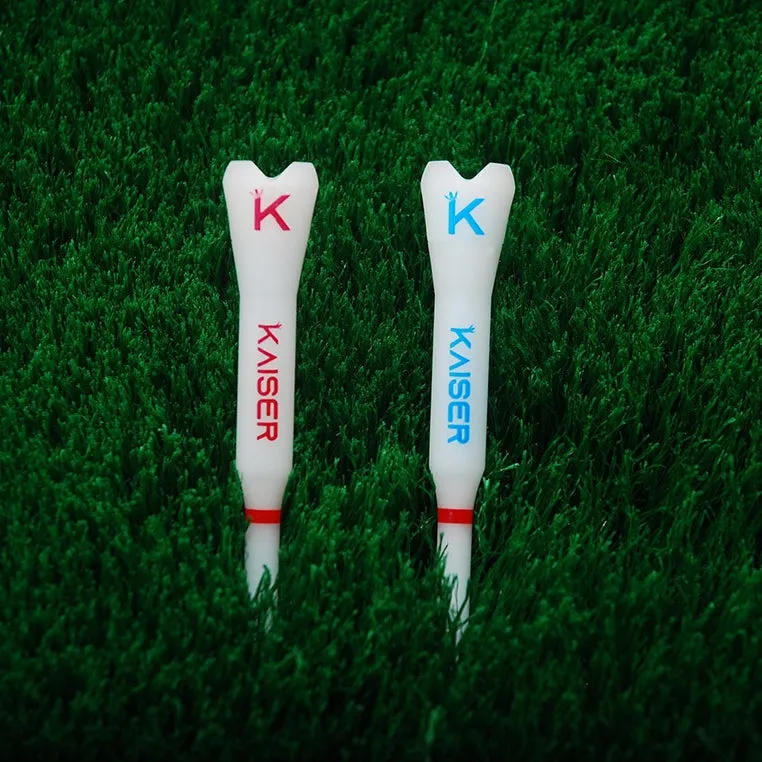 KAISER T1 Golf Tees Day Night Gifts Accessory Sets/ Long 1pcs Short 1pcs/ distance increase luminous anti-slicing Height fix Holders Glow in Dark Light up Flashing Made in Korea