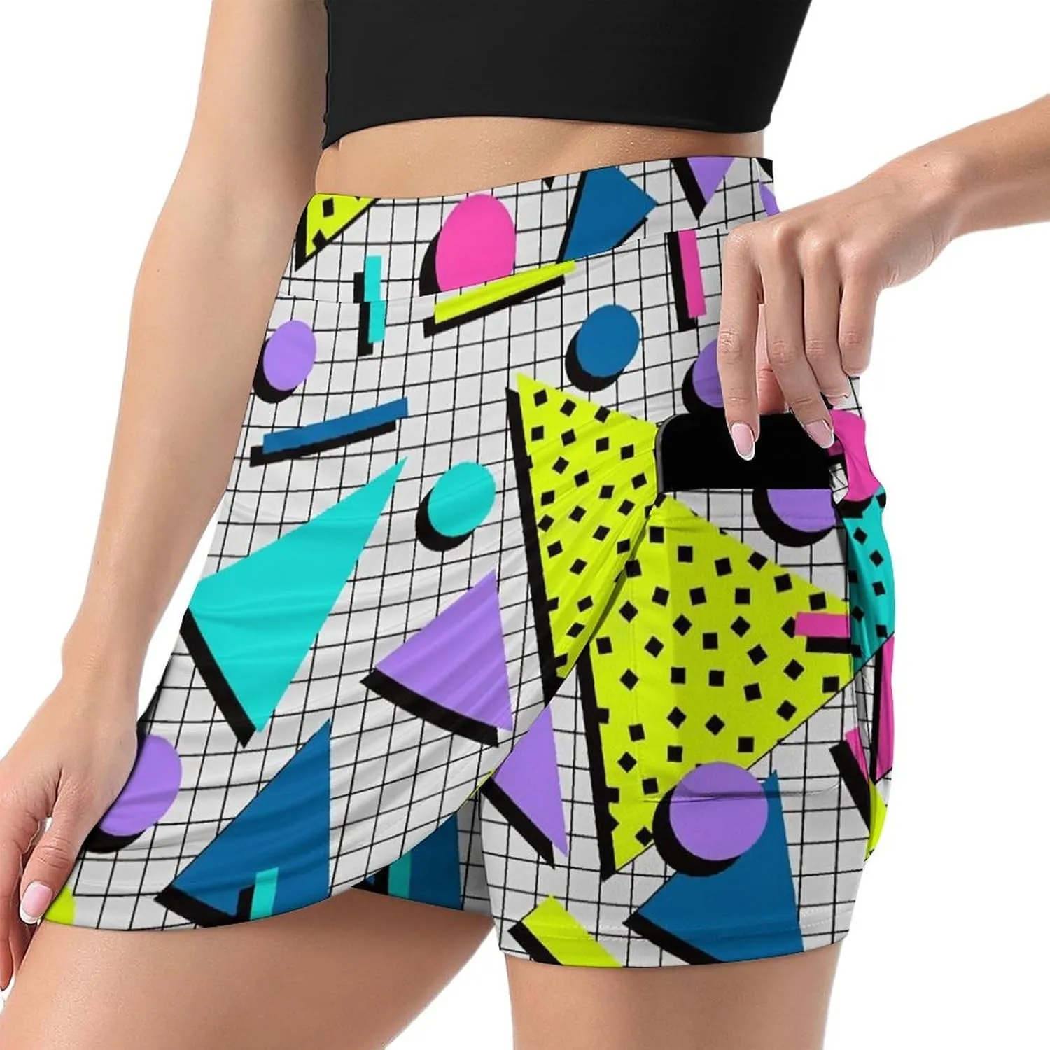 Mini Pleated Skirts for Women Sexy, Mini Skirt, Short Cargo Skirt, Skater A-line Pleated Skirt