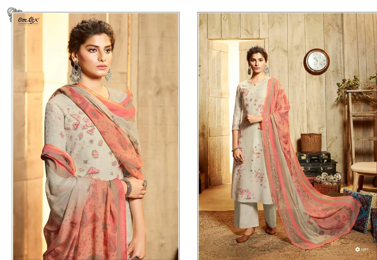 Omtex Presents Tehseen Printed Cotton Casual Wear Salwar Suits