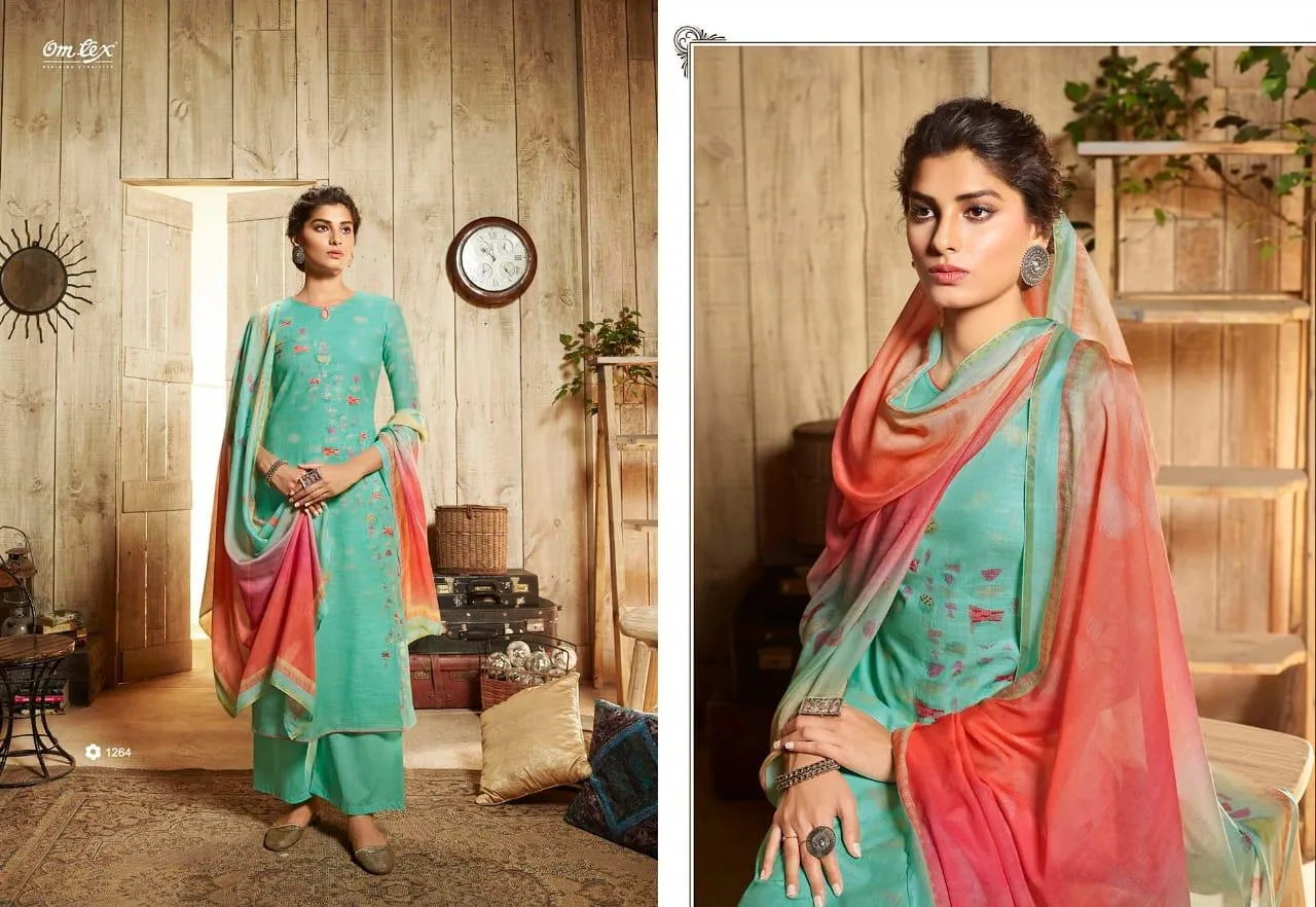 Omtex Presents Tehseen Printed Cotton Casual Wear Salwar Suits