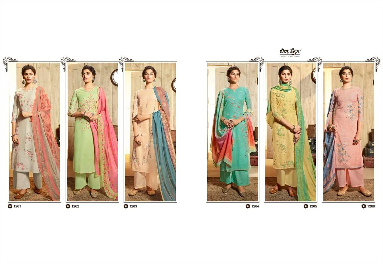 Omtex Presents Tehseen Printed Cotton Casual Wear Salwar Suits
