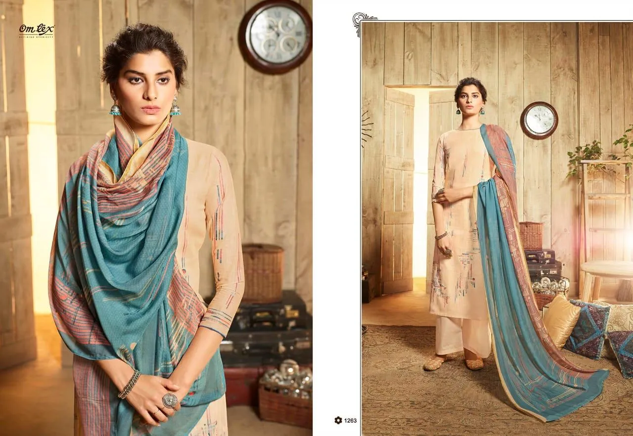 Omtex Presents Tehseen Printed Cotton Casual Wear Salwar Suits