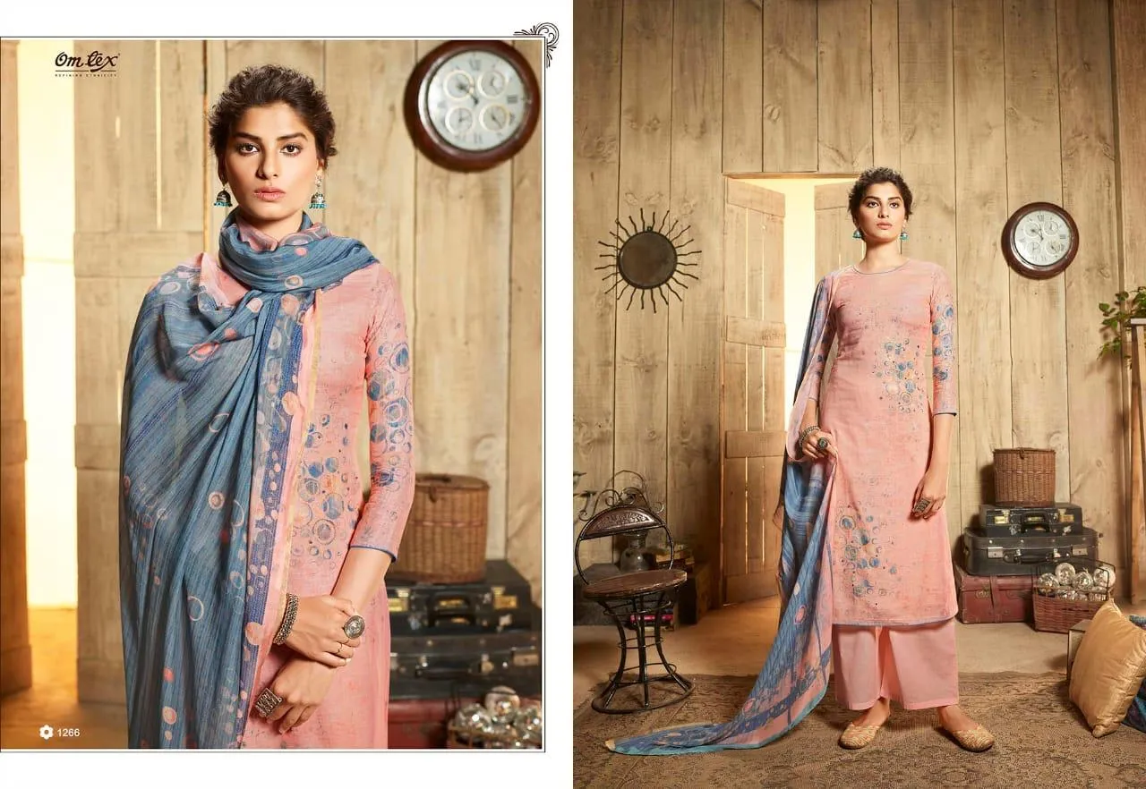 Omtex Presents Tehseen Printed Cotton Casual Wear Salwar Suits