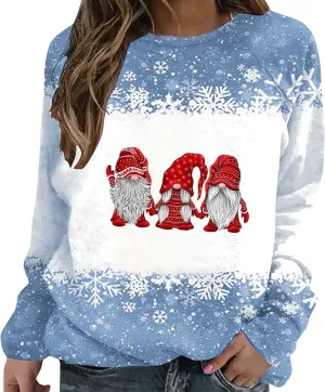 Oversized Hoodies For Women Long Sleeve Christmas Printed Sweatshirt Women'S Novelty Hoodiees Merry Sweatshirt Women
