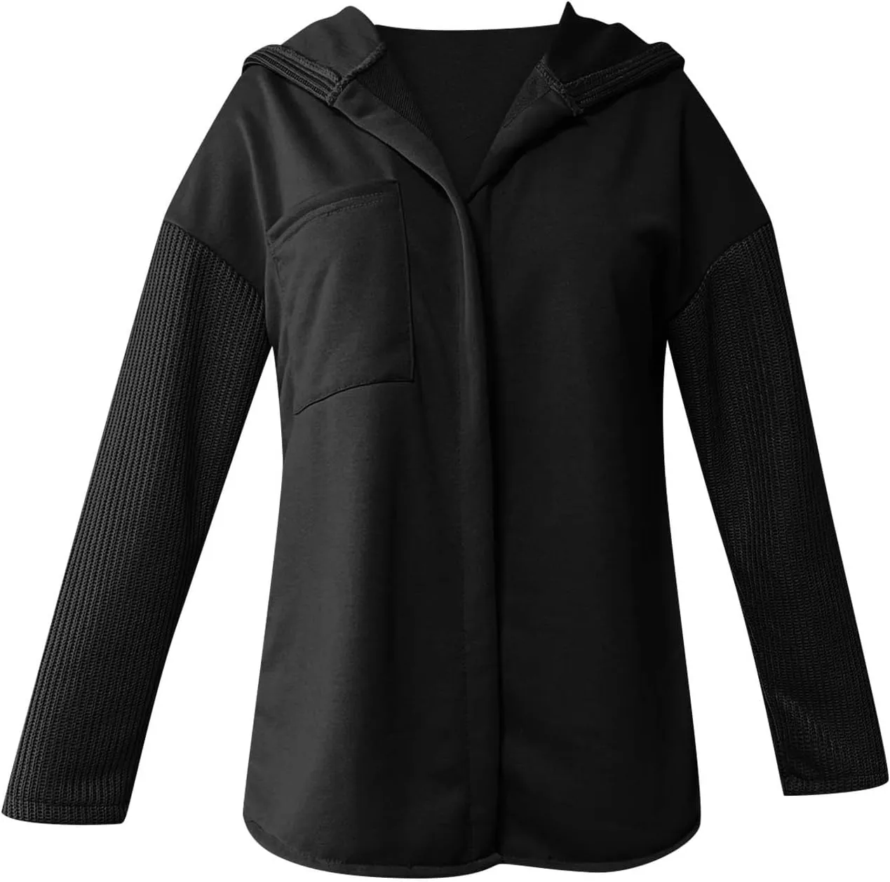 Oversized Sweatshirt Jackets for Women Trendy 2025 Spring Outfits Casual Long Sleeve Button Hooded Shacket Hoodies