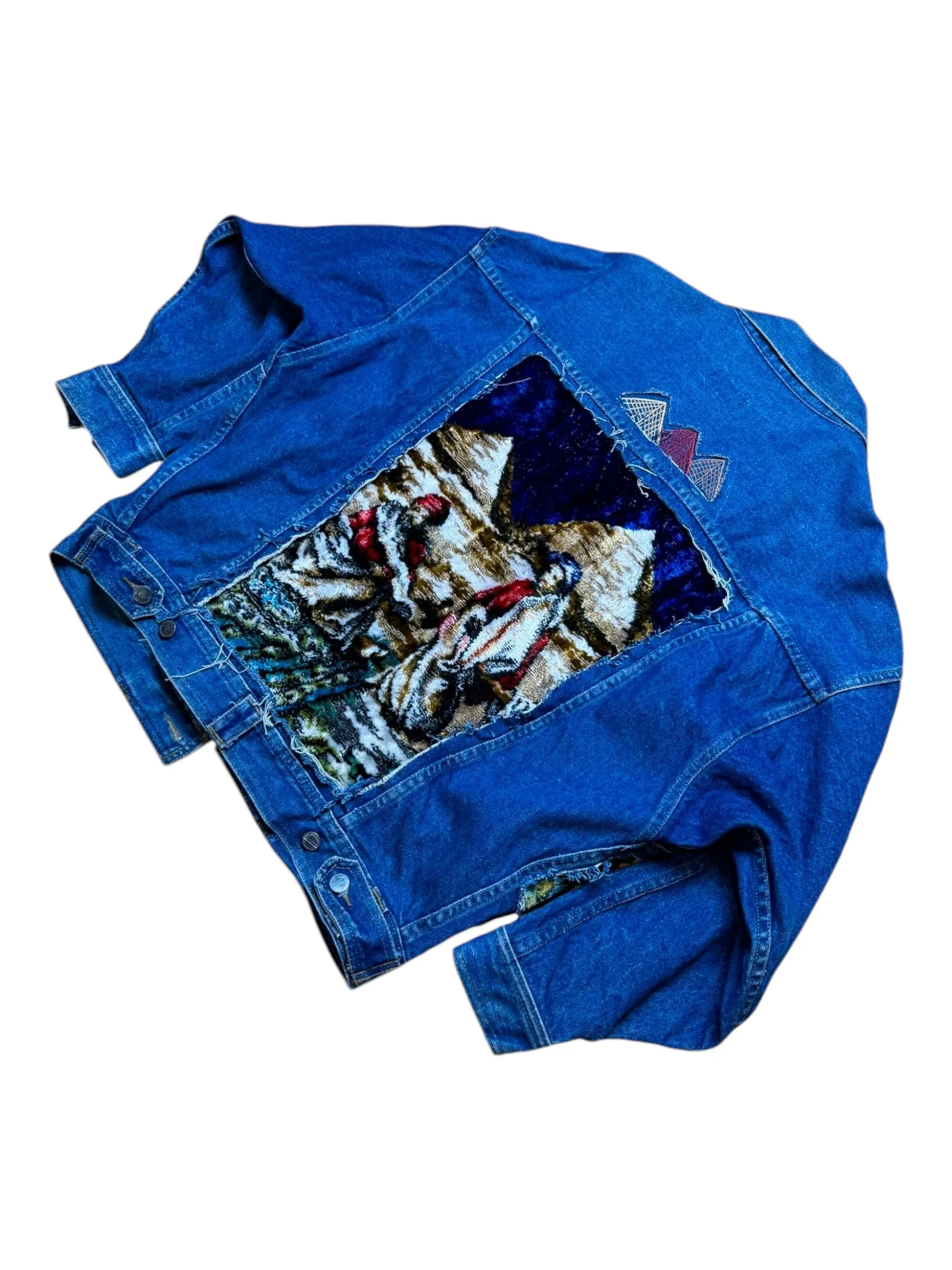 “Pyramids” Denim Jacket