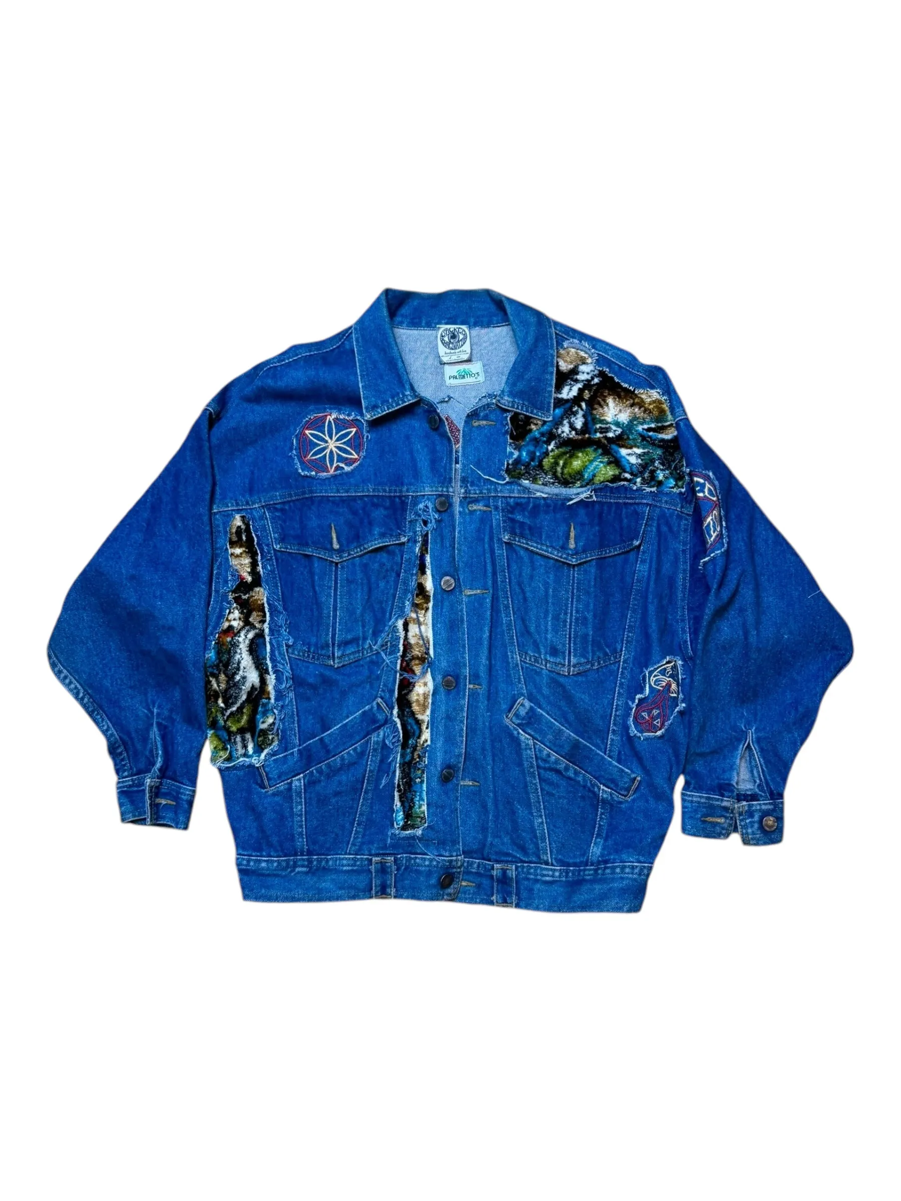 “Pyramids” Denim Jacket