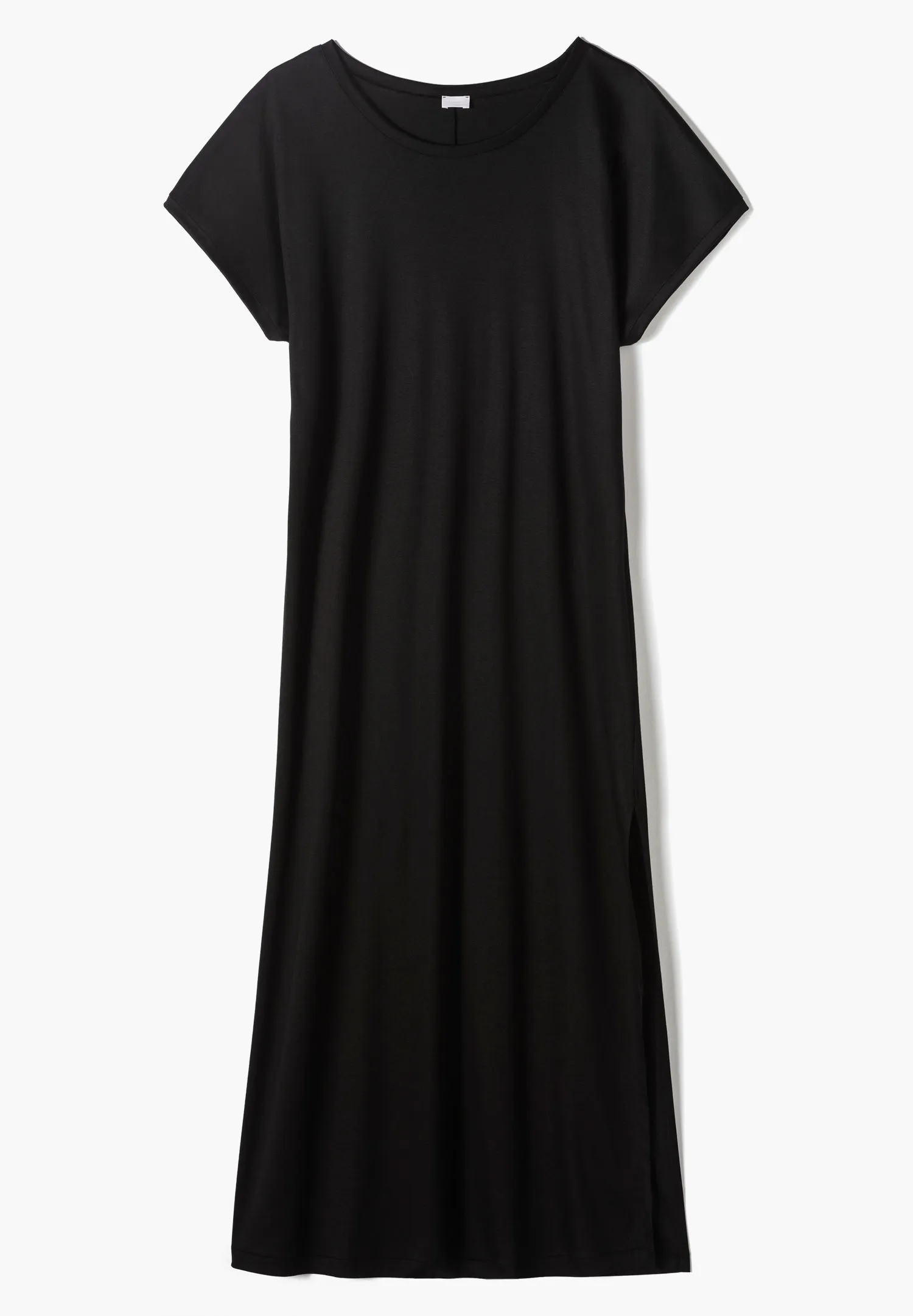 Sea Island | Langes Kleid kurzarm - schwarz