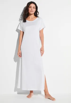 Sea Island | Langes Kleid kurzarm - weiss
