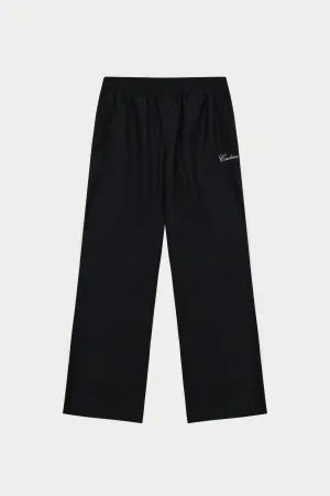 SMART PIPED TROUSERS - BLACK