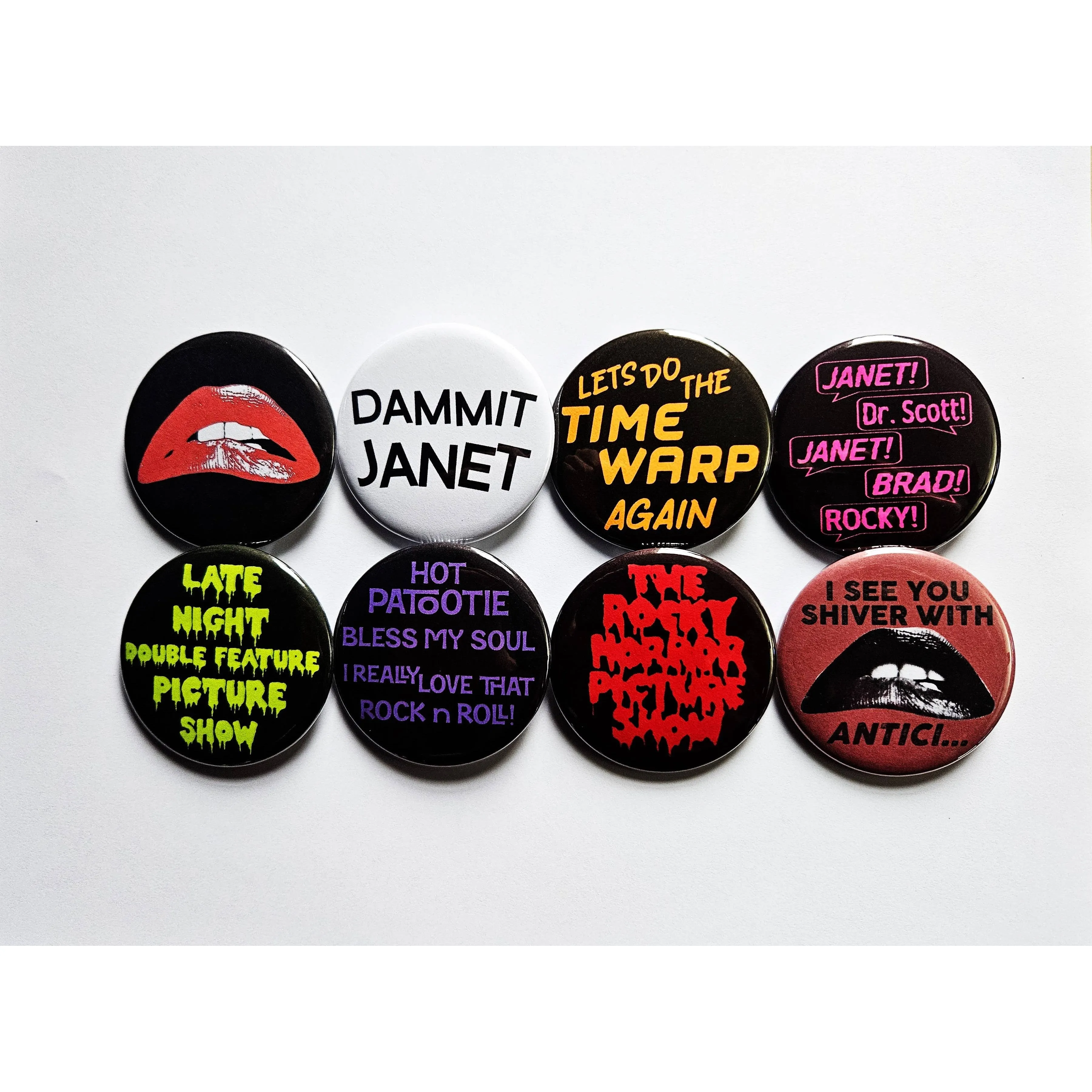 Vintage Reproduction Dammit Janet Small Pinback Button | 1.25" Diameter '60 '70s '80s Retro Pin