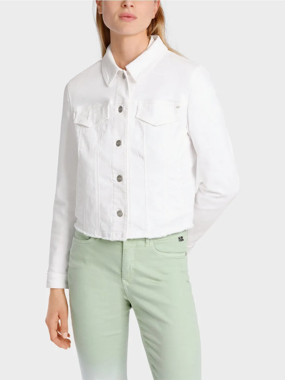 white denim jacket