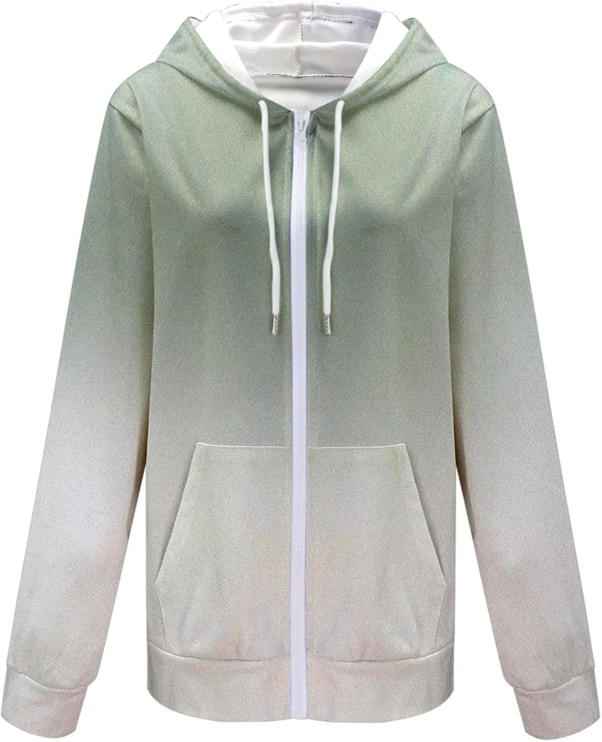Women's Oversized Full Zip Hoodies Lightweight Casual Y2K Fashion Sweatshirts 2023 Fall Trendy Jackets Streetwear